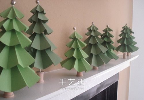10個漂亮的手工圣誕樹圖片 都用紙制作而成 -  rpnrmr.com