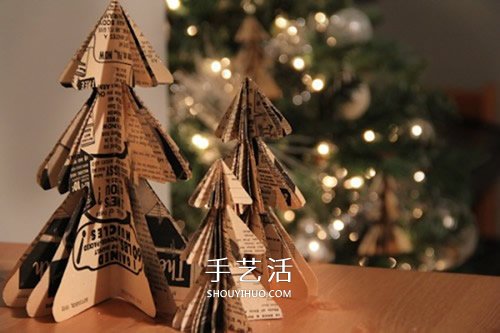 10個漂亮的手工圣誕樹圖片 都用紙制作而成 -  rpnrmr.com