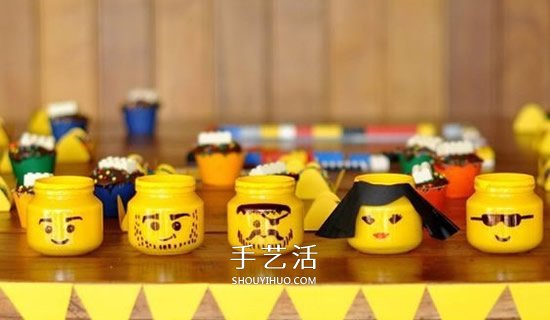 樂高風(fēng)卡通筆筒DIY 玻璃瓶做可愛筆筒的方法 -  rpnrmr.com