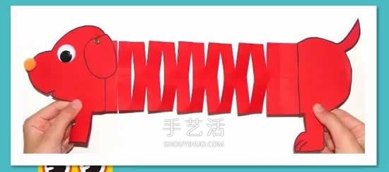 幼兒園手工制作彈簧狗 彩紙做玩具狗狗的方法 -  rpnrmr.com