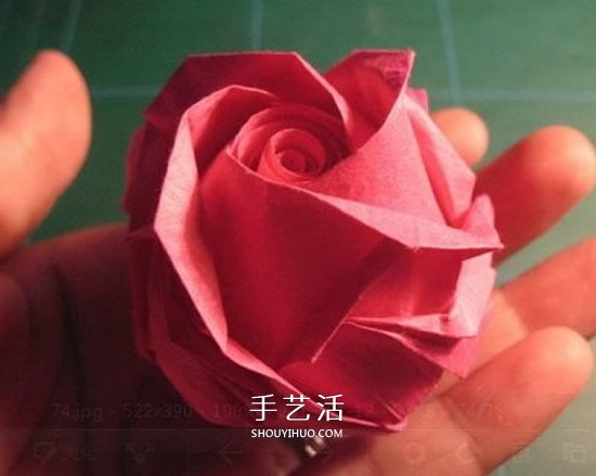 GG玫瑰花的折法圖解 漂亮又詳細玫瑰花折紙 -  rpnrmr.com