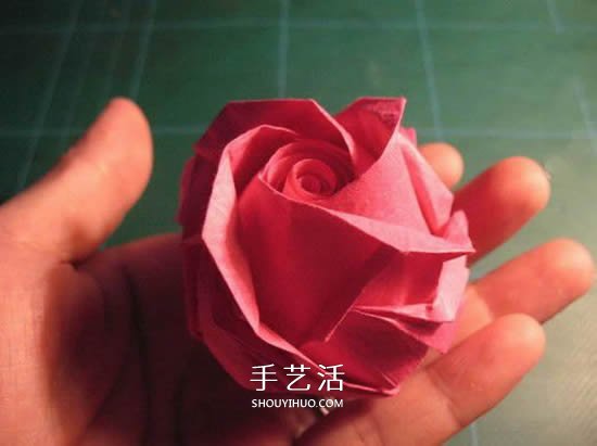 GG玫瑰花的折法圖解 漂亮又詳細玫瑰花折紙 -  rpnrmr.com