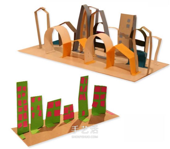 幼兒剪紙城市的做法 簡單卡紙城市手工制作 -  rpnrmr.com