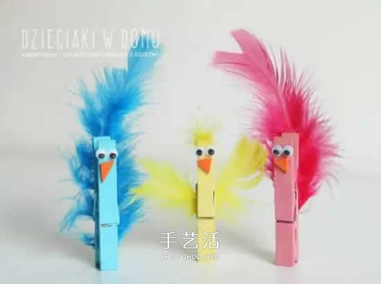 木夾子手工制作小鳥 幼兒園小鳥的制作教程 -  rpnrmr.com