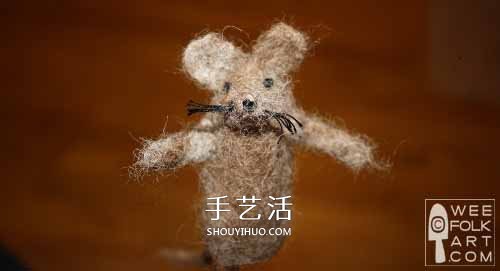 又丑又可愛！簡單羊毛氈小老鼠手工制作圖解 -  rpnrmr.com