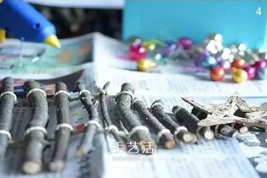 樹枝做圣誕樹掛飾方法 DIY簡單圣誕樹裝飾圖解 -  rpnrmr.com