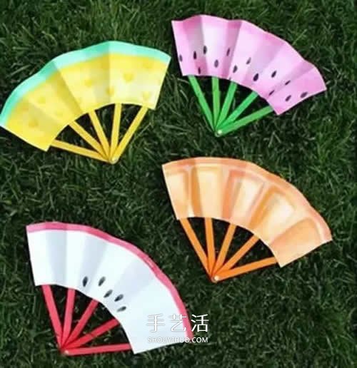 簡單又可愛！雪糕棍做水果紙扇的方法圖解 -  rpnrmr.com