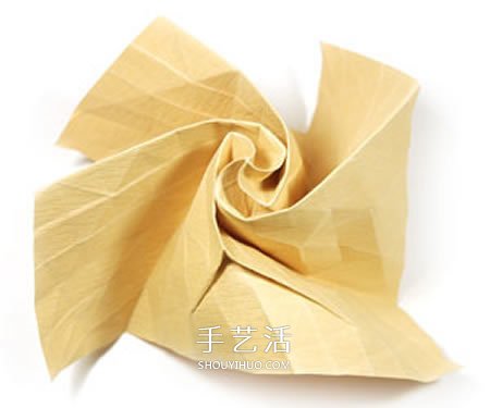 卷心玫瑰花的折紙步驟 手工卷心紙玫瑰的折法 -  rpnrmr.com