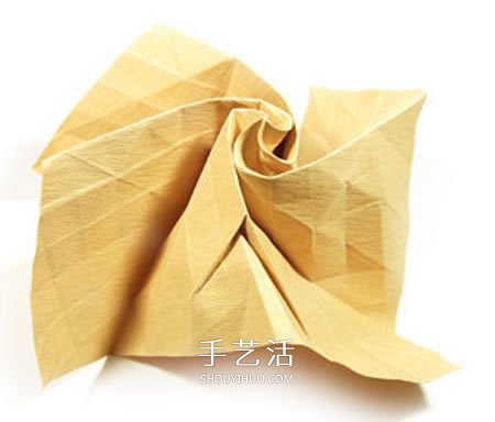 卷心玫瑰花的折紙步驟 手工卷心紙玫瑰的折法 -  rpnrmr.com