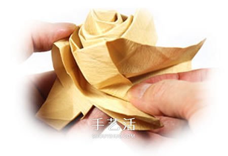 卷心玫瑰花的折紙步驟 手工卷心紙玫瑰的折法 -  rpnrmr.com