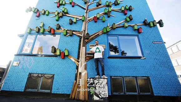 回收木頭打造彩色鳥屋 讓鳥兒找到棲息之地 -  rpnrmr.com