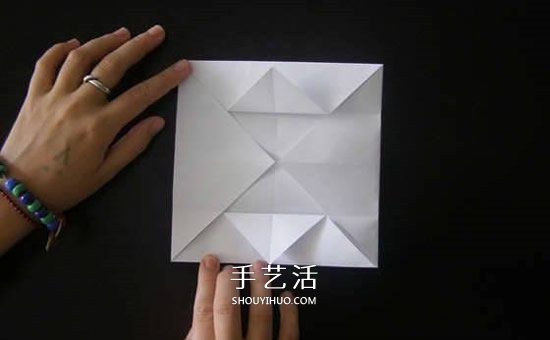 簡易垃圾盒的折法圖解 手工折紙方形垃圾盒 -  rpnrmr.com