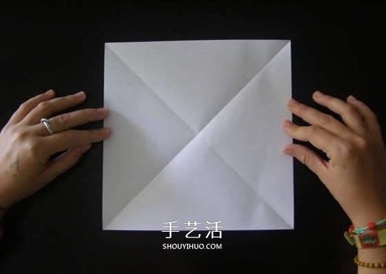 簡易垃圾盒的折法圖解 手工折紙方形垃圾盒 -  rpnrmr.com