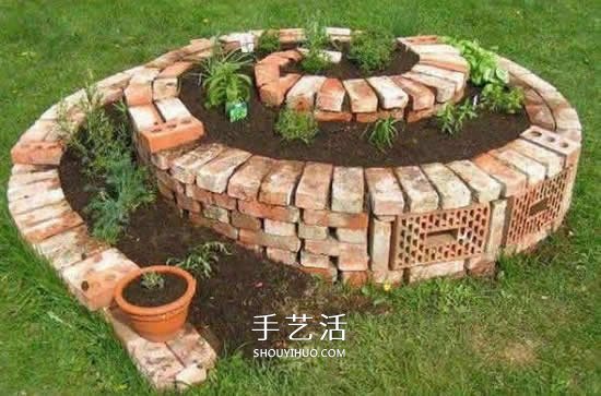 DIY螺旋花壇的方法 立體螺旋花壇的做法圖片 -  rpnrmr.com