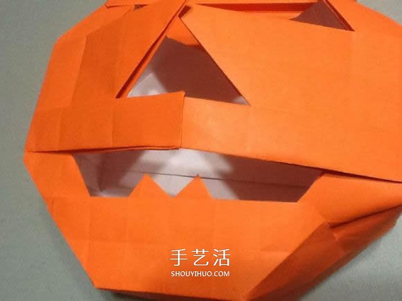 立體南瓜燈的折紙圖解 手工復(fù)雜南瓜燈的折法 -  rpnrmr.com