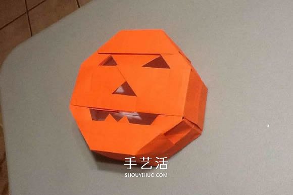 立體南瓜燈的折紙圖解 手工復(fù)雜南瓜燈的折法 -  rpnrmr.com