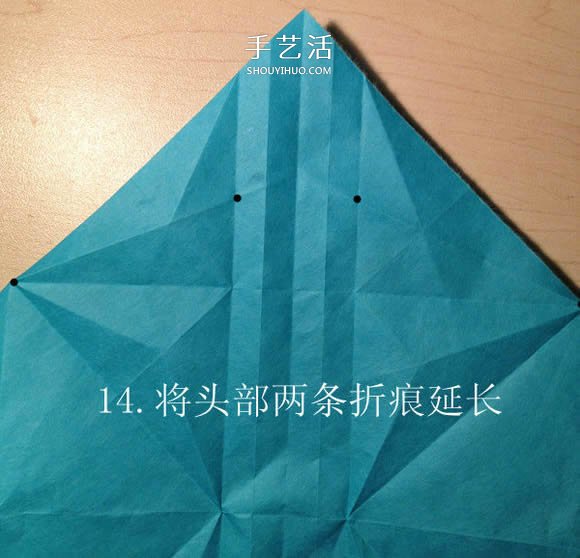 葉蟲的折紙方法圖解 如何折葉子蟲的步驟圖 -  rpnrmr.com