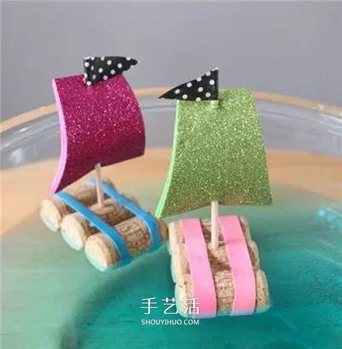 簡單又漂亮小帆船DIY 紅酒瓶塞小船手工制作 -  rpnrmr.com