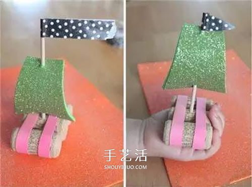 簡單又漂亮小帆船DIY 紅酒瓶塞小船手工制作 -  rpnrmr.com
