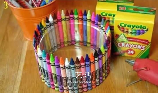 幼兒手工筆筒的做法 蠟筆筆管廢物利用DIY筆筒 -  rpnrmr.com