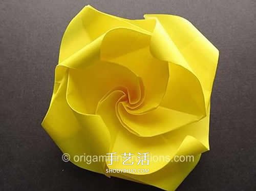 新旋轉(zhuǎn)玫瑰花的折法 折紙旋轉(zhuǎn)玫瑰的步驟圖 -  rpnrmr.com