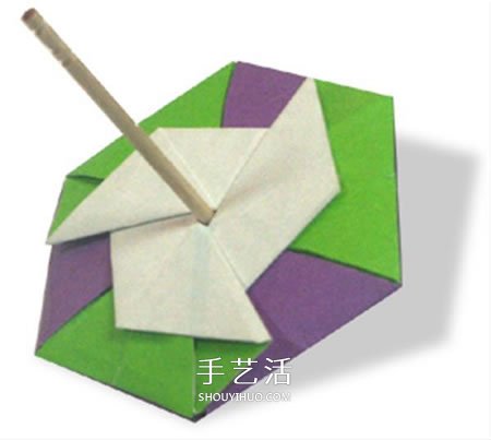 紙陀螺怎么折的圖解 簡單折紙陀螺玩具教程 -  rpnrmr.com