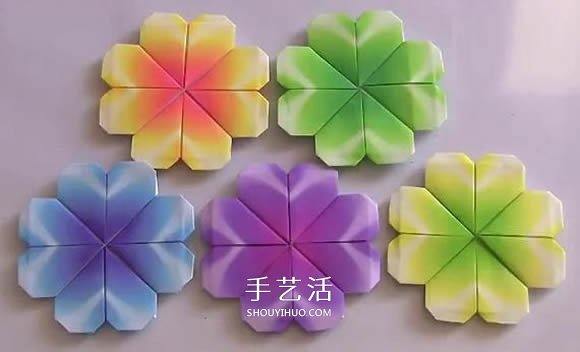 最簡單四葉草的折法 幼兒折紙四葉草的教程 -  rpnrmr.com