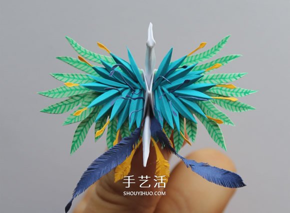 超越折紙的境界 仿佛化身孔雀鳳凰的紙鶴們！ -  rpnrmr.com
