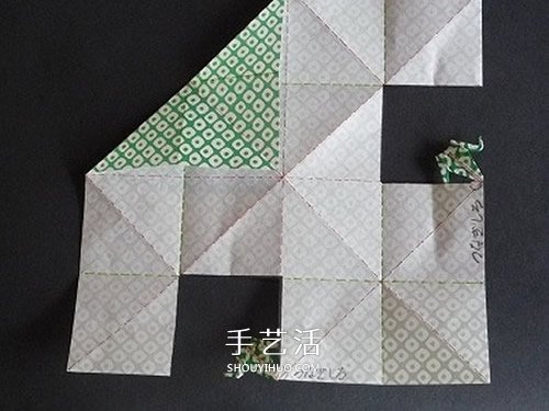 連體千紙鶴的折法圖解 一張紙折出三只紙鶴 -  rpnrmr.com