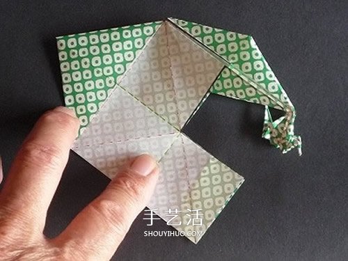 連體千紙鶴的折法圖解 一張紙折出三只紙鶴 -  rpnrmr.com