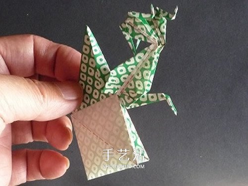 連體千紙鶴的折法圖解 一張紙折出三只紙鶴 -  rpnrmr.com