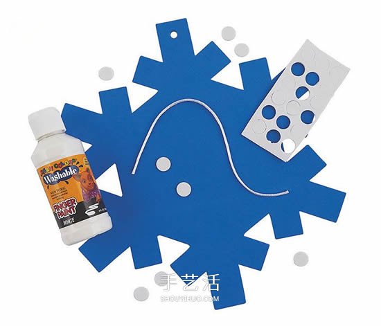 簡(jiǎn)單雪花掛飾手工制作 卡紙雪花的做法圖解 -  rpnrmr.com