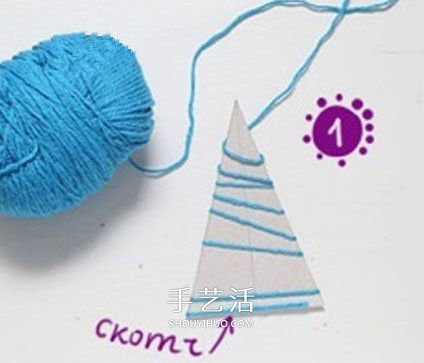 最簡單圣誕樹的做法 幼兒手工制作毛線圣誕樹 -  rpnrmr.com