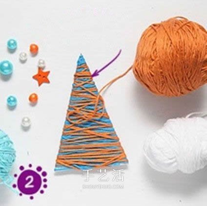 最簡單圣誕樹的做法 幼兒手工制作毛線圣誕樹 -  rpnrmr.com