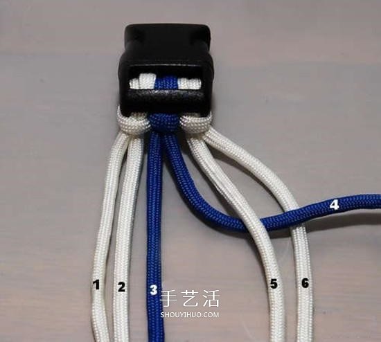 寬版?zhèn)憷K手鏈的編法 傘繩手工編織寬手鏈圖解 -  rpnrmr.com
