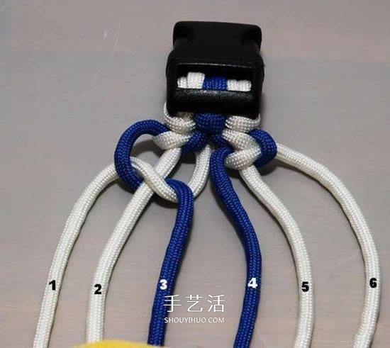 寬版?zhèn)憷K手鏈的編法 傘繩手工編織寬手鏈圖解 -  rpnrmr.com