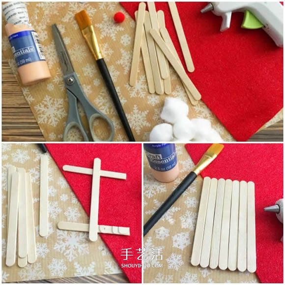 雪糕棍手工制作圣誕老人 幼兒做圣誕老人教程 -  rpnrmr.com