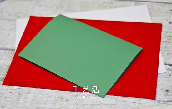 圣誕花環(huán)賀卡制作方法 簡單自制圣誕賀卡教程 -  rpnrmr.com
