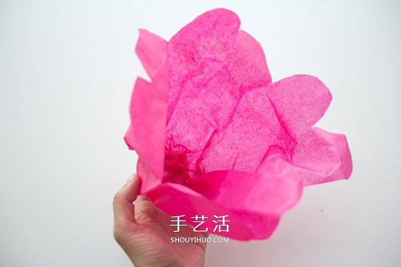 把春天藏在家中 用棉紙手工制作花朵裝飾墻壁 -  rpnrmr.com