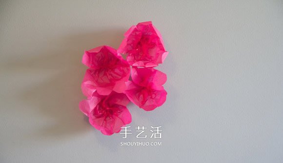把春天藏在家中 用棉紙手工制作花朵裝飾墻壁 -  rpnrmr.com