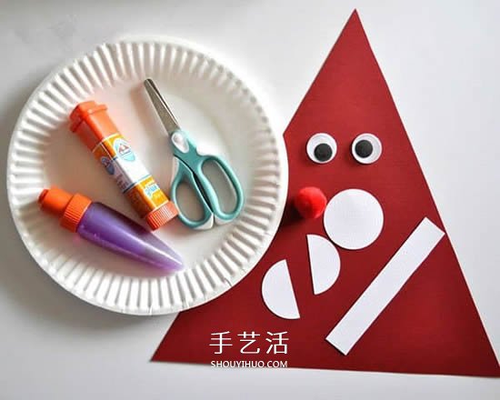 圣誕老人手工制作圖片 紙餐盤做卡通圣誕老人 -  rpnrmr.com