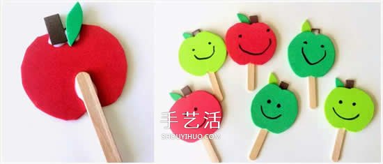 微笑蘋果書(shū)簽制作方法 簡(jiǎn)單的小書(shū)簽做法圖片 -  rpnrmr.com
