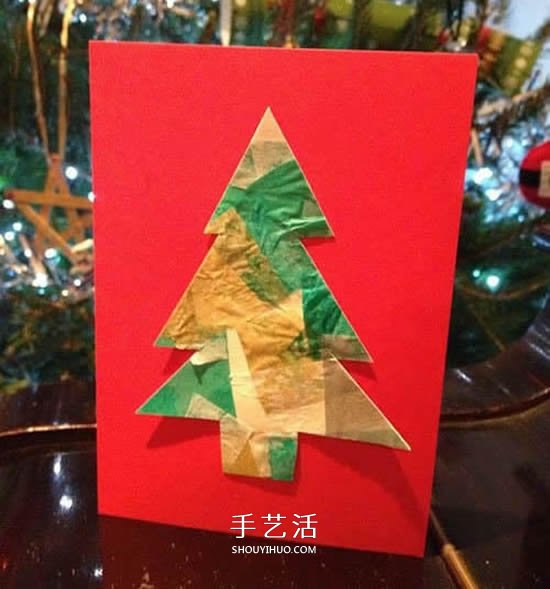 簡單又很有創(chuàng)意 手工圣誕樹賀卡的設計制作 -  rpnrmr.com