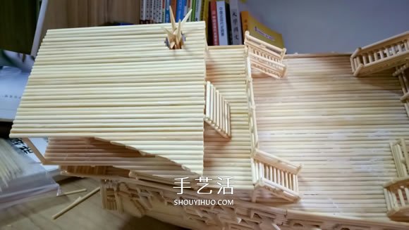 古代戰(zhàn)船模型手工制作 純以一次性筷子完成 -  rpnrmr.com