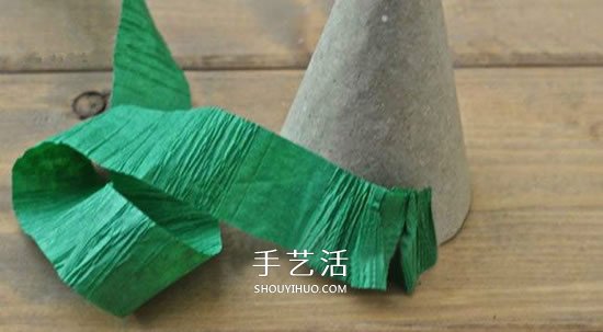 簡(jiǎn)單皺紋紙圣誕樹做法 兒童自制圣誕樹的教程 -  rpnrmr.com