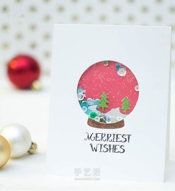 唯美圣誕雪景卡片DIY 漂亮圣誕節(jié)卡片小制作 -  rpnrmr.com