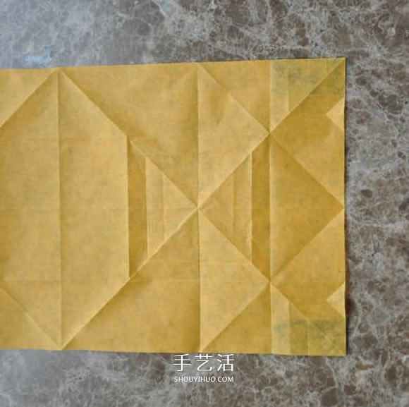 手工折紙大黃鴨的步驟 黃色鴨子的折法圖解 -  rpnrmr.com