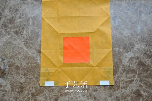 手工折紙大黃鴨的步驟 黃色鴨子的折法圖解 -  rpnrmr.com