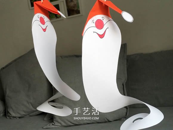 簡(jiǎn)單的幽靈態(tài)圣誕老人掛飾手工制作教程 -  rpnrmr.com