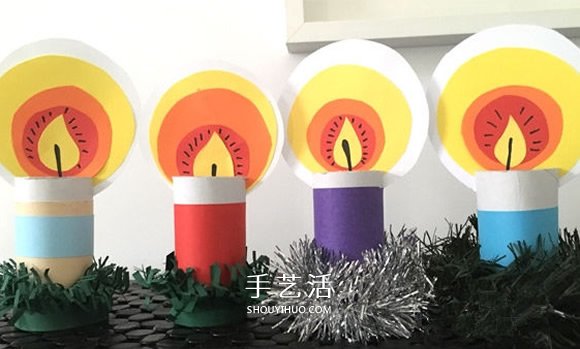 簡(jiǎn)單漂亮圣誕蠟燭制作 兒童做圣誕節(jié)蠟燭教程 -  rpnrmr.com